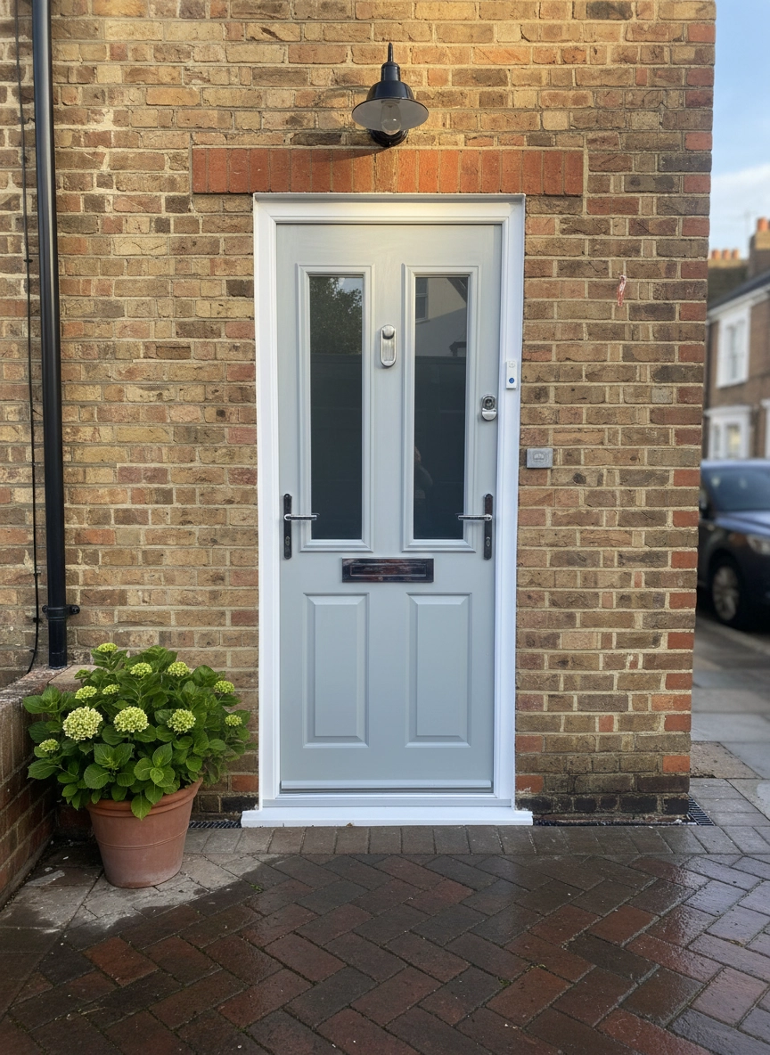 Modern Light Grey Door - Image 2